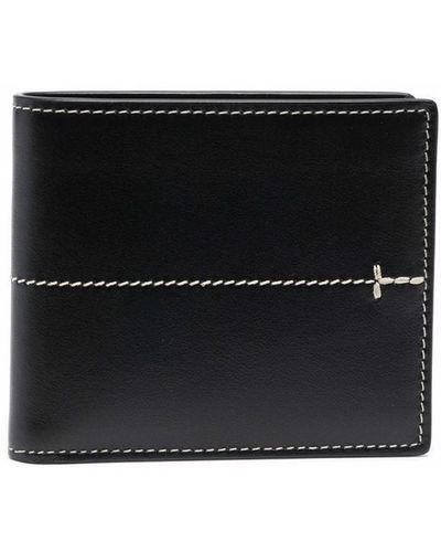 Tod's Leather Bi-fold Wallet - Black