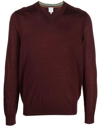 Paul Smith Long-sleeve Wool Sweater - Red