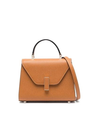 Valextra Iside Crossbody Leather Bag - Brown