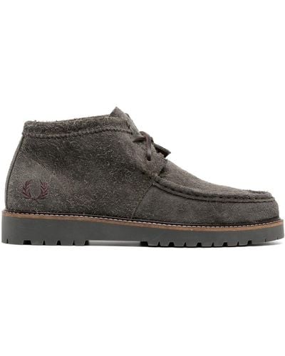 Fred Perry Mid Kenney suede ankle boots - Braun