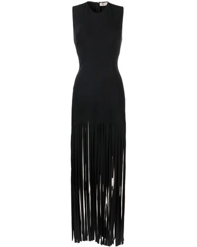 Emilio Pucci Fringed Maxi Dress - Black