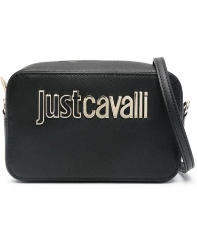 Just Cavalli Umhängetasche mit Logo - Schwarz
