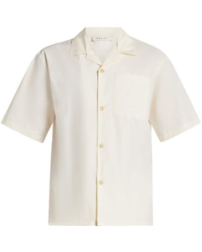 Qasimi Short-sleeve Cotton Shirt - White