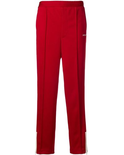 Ambush Pantalones de chándal con rayas laterales - Rojo