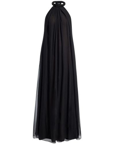 Tom Ford Bead-embellished Halterneck Gown - Zwart