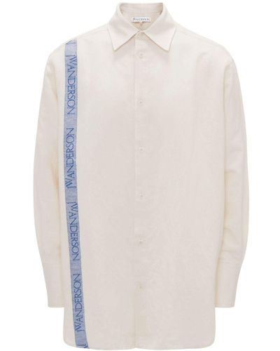 JW Anderson Camisa Tea Towel oversize - Blanco