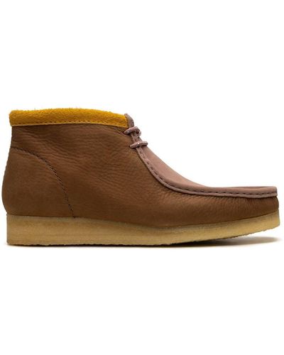 Clarks Wallabee ヌバックレザー ブーツ - ブラウン