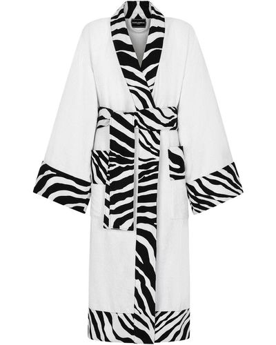 Dolce & Gabbana Bath Robe in Terry Cotton Jacquard - ShopStyle