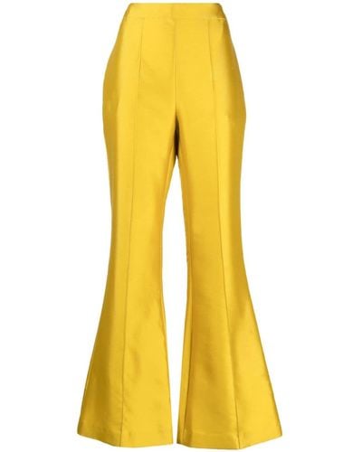 Macgraw Circa 72 High-rise Flared Trousers - Yellow