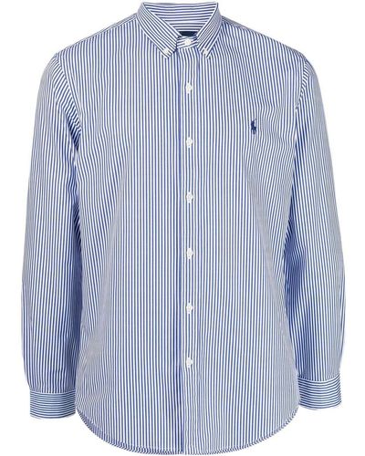 Polo Ralph Lauren Chemise boutonnée à fines rayures - Bleu