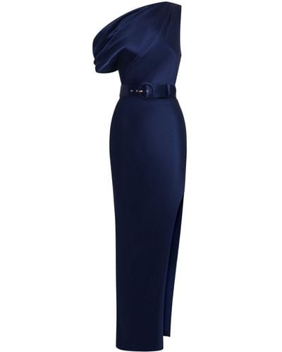 Nicholas Eartha Off-shoulder Gown - Blue