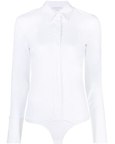 Patrizia Pepe Poplin Shirt Body - White