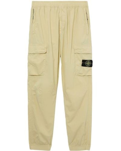 Stone Island Tapered Cargo Pants - Natural