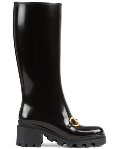 Gucci Horsebit Knee-high Boot - Black