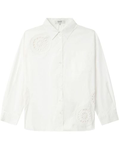 Sea Joy Cotton Shirt - White