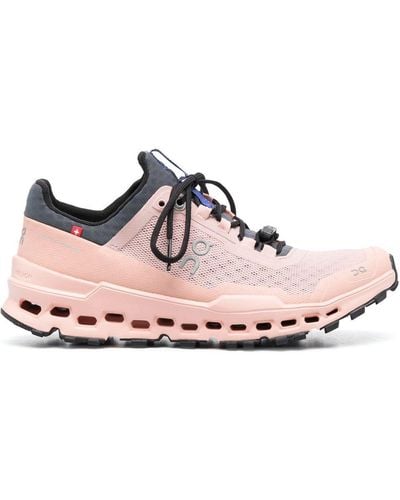 On Shoes Sneakers Cloudutra con inserti - Rosa