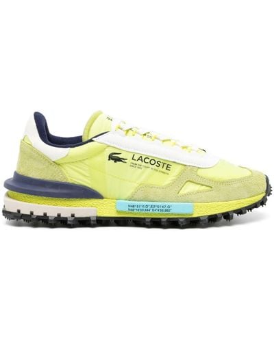 Lacoste Elite Active Panelled Trainers - Yellow