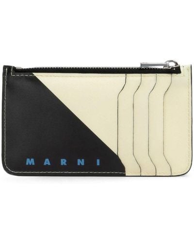Marni Tribeca Leather Card Holder - Black