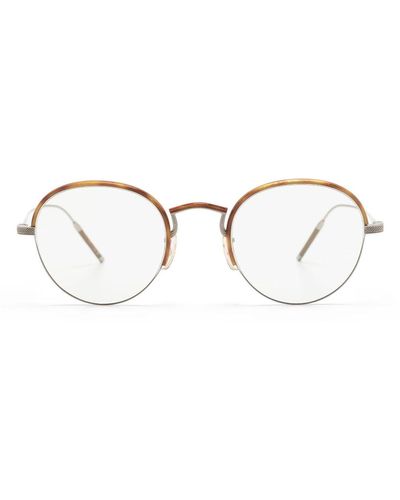 Oliver Peoples TK-6 Brille mit rundem Gestell - Grau