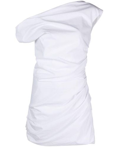 Paris Georgia Basics Asymmetrisches Remmy Minikleid - Weiß
