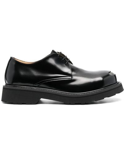 KENZO Smile Leather Derby Shoes - Black