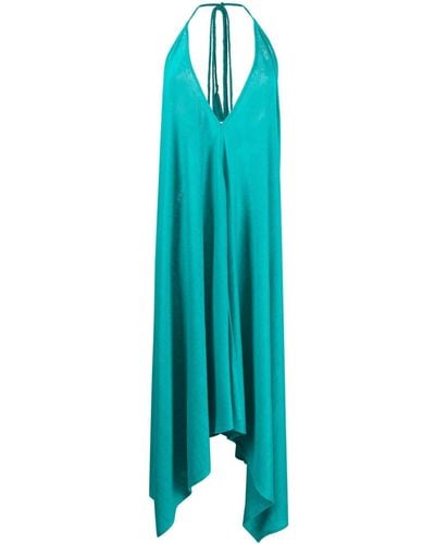 Alanui Maxi-jurk Met Halternek - Blauw