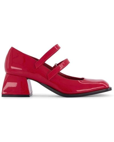 NODALETO Bacara 55mm Glitter Mary-jane Shoes - Red