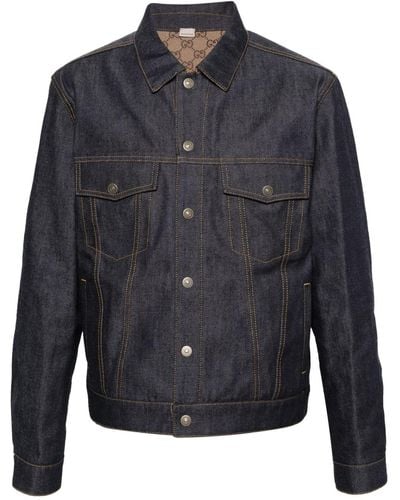 Gucci GG Reversible Denim Jacket - Blauw