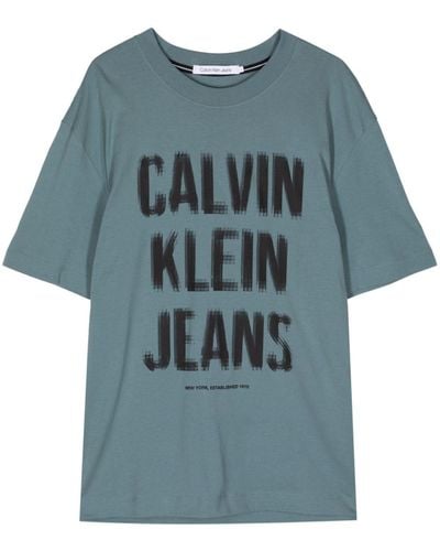 Calvin Klein ロゴ Tスカート - ブルー