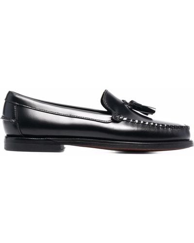 Sebago Tassel-detail Leather Loafers - Black