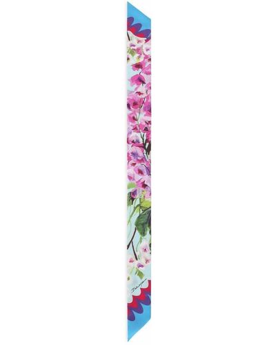 Dolce & Gabbana Turbante con estampado floral - Morado