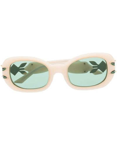 Casablanca Rectangle-frame Sunglasses - Green