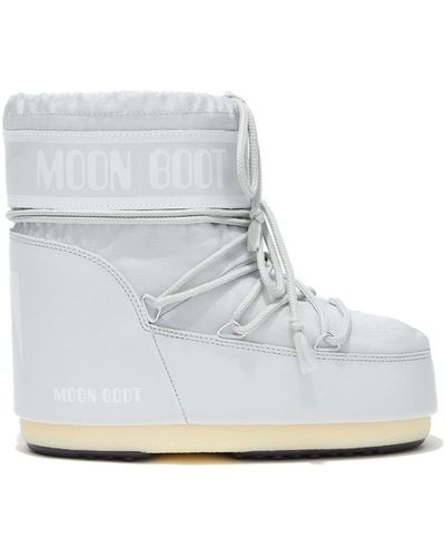 Moon Boot Woicon Low Boots Gray - White
