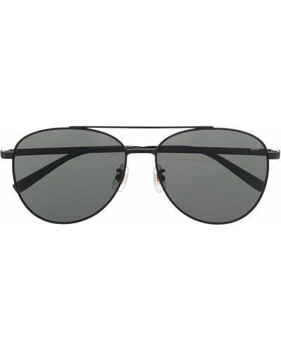 Dunhill Tinted Pilot-frame Sunglasses - Black