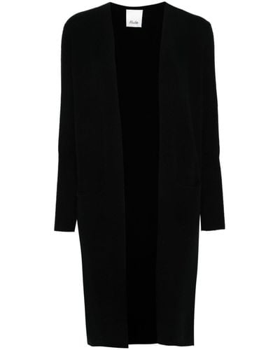 Allude Long Knitted Cardigan - Black
