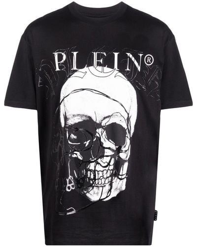 Philipp Plein スカルプリント Tシャツ - ブラック