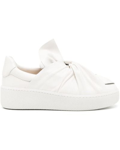 Ports 1961 Bee Leather Sneakers - Wit