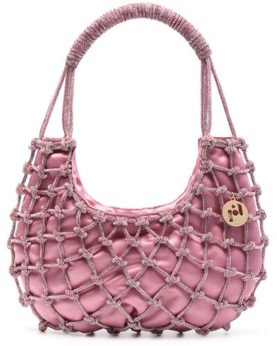 Rosantica Nodi Handtasche mit Strass - Pink