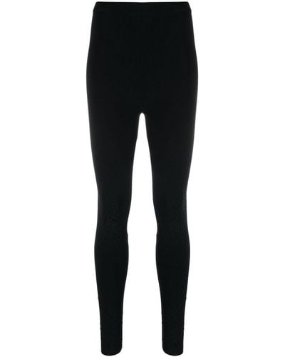 Zadig & Voltaire Perforated High-waist leggings - Black