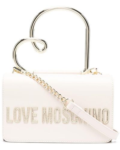 Love Moschino Bolso shopper con asa en forma de corazón - Multicolor