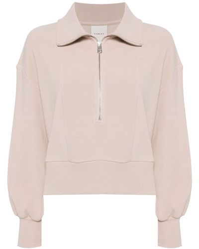 Varley Ramona Zip-up Sweater - Pink