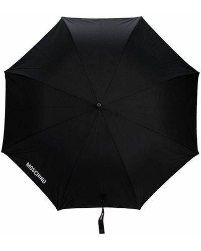 Love Moschino Logo Print Umbrella - Brown