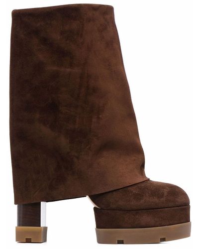 Casadei Renna 130mm Platform Boots - Brown