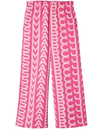 Marc Jacobs Pantalones de chándal con monograma - Rosa
