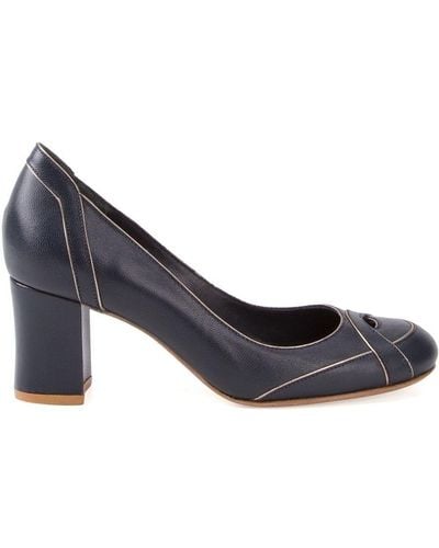 Sarah Chofakian Leather Pumps - Paars