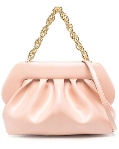 THEMOIRÈ Chain-link Patent Shoulder Bag - Pink