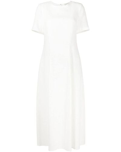 Loulou Studio Knit Cotton Midi Dress - White
