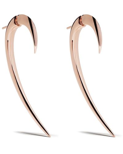 Shaun Leane Große Ohrringe im Haken-Design - Weiß