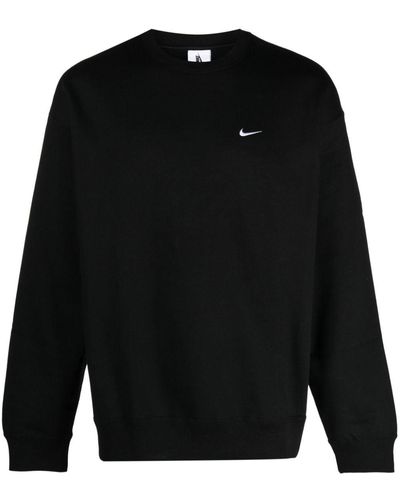 Nike Solo Swish-logo Sweatshirt - Black