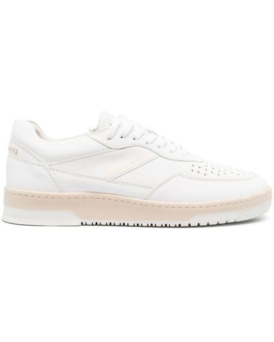 Filling Pieces Perforated Low-top Trainers - White